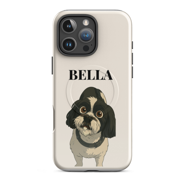 Personalised Dog Portrait Case – iPhone MagSafe - Tough Design